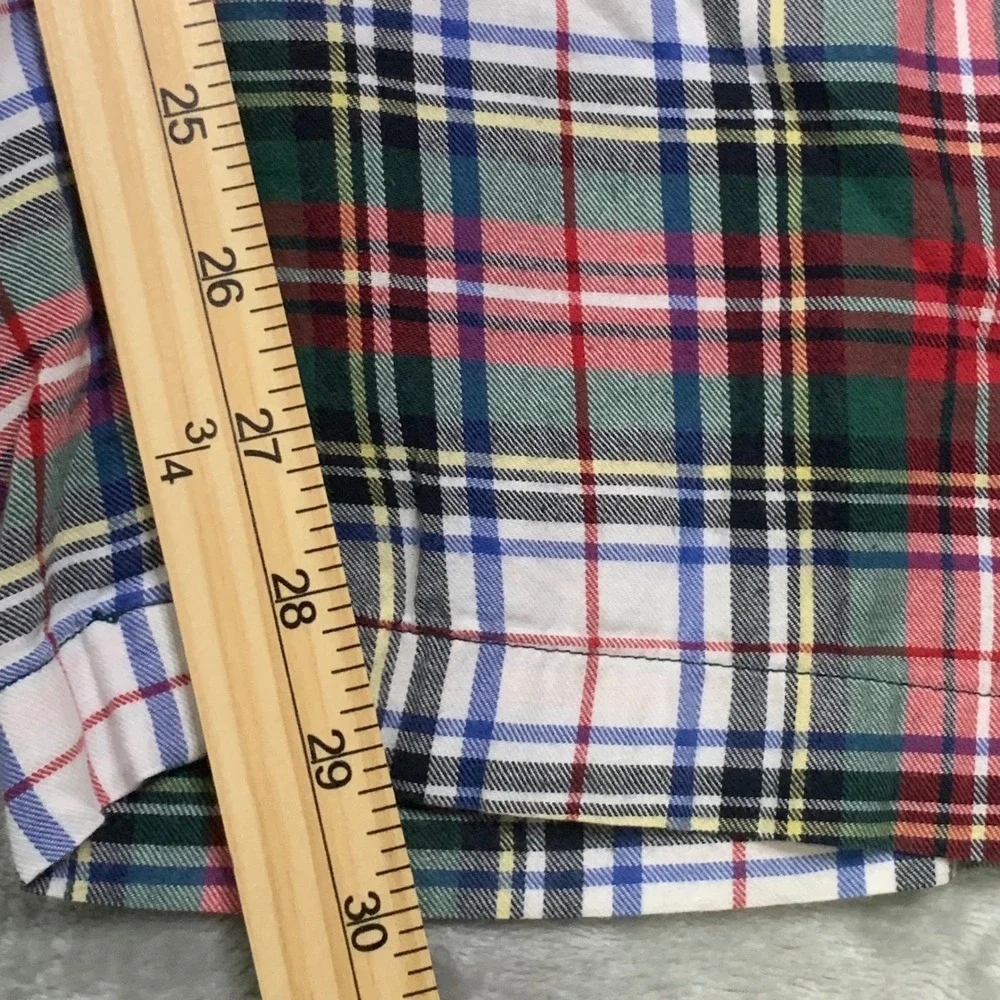Polo Ralph Lauren Tartan Plaid Pajama Pants Mens M Red Green Cotton Pony Lounge